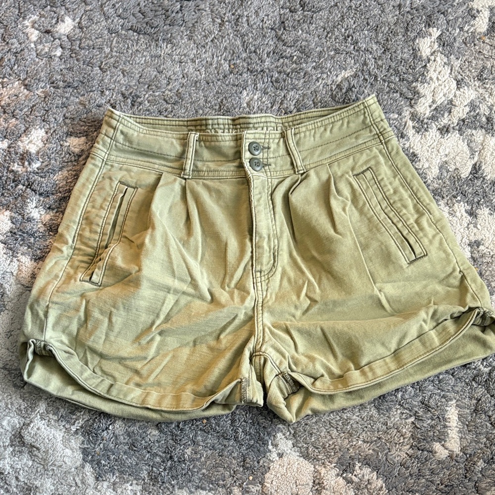 American Eagle Outfitters High Waist Khaki Shorts